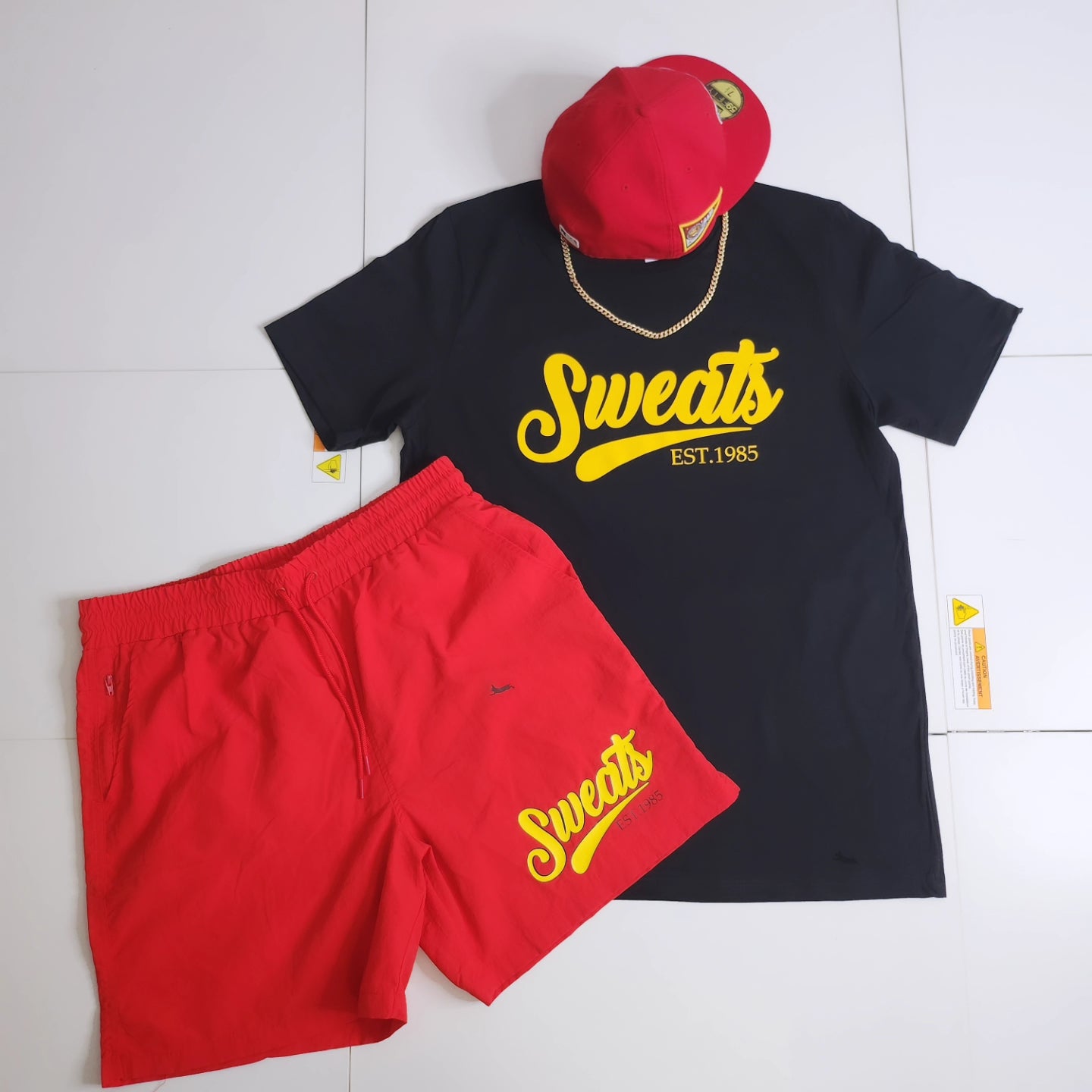 Black × Yellow Sweats Signature T-shirt