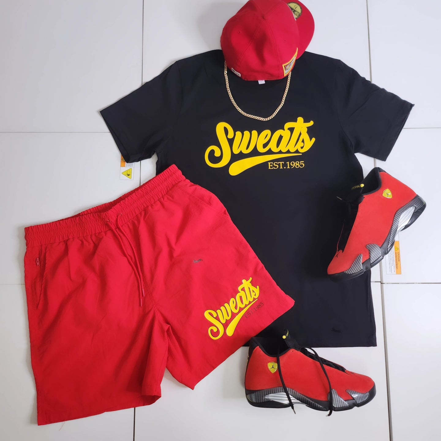 Black × Yellow Sweats Signature T-shirt