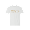 white classic sweats t-shirt with nude logo
