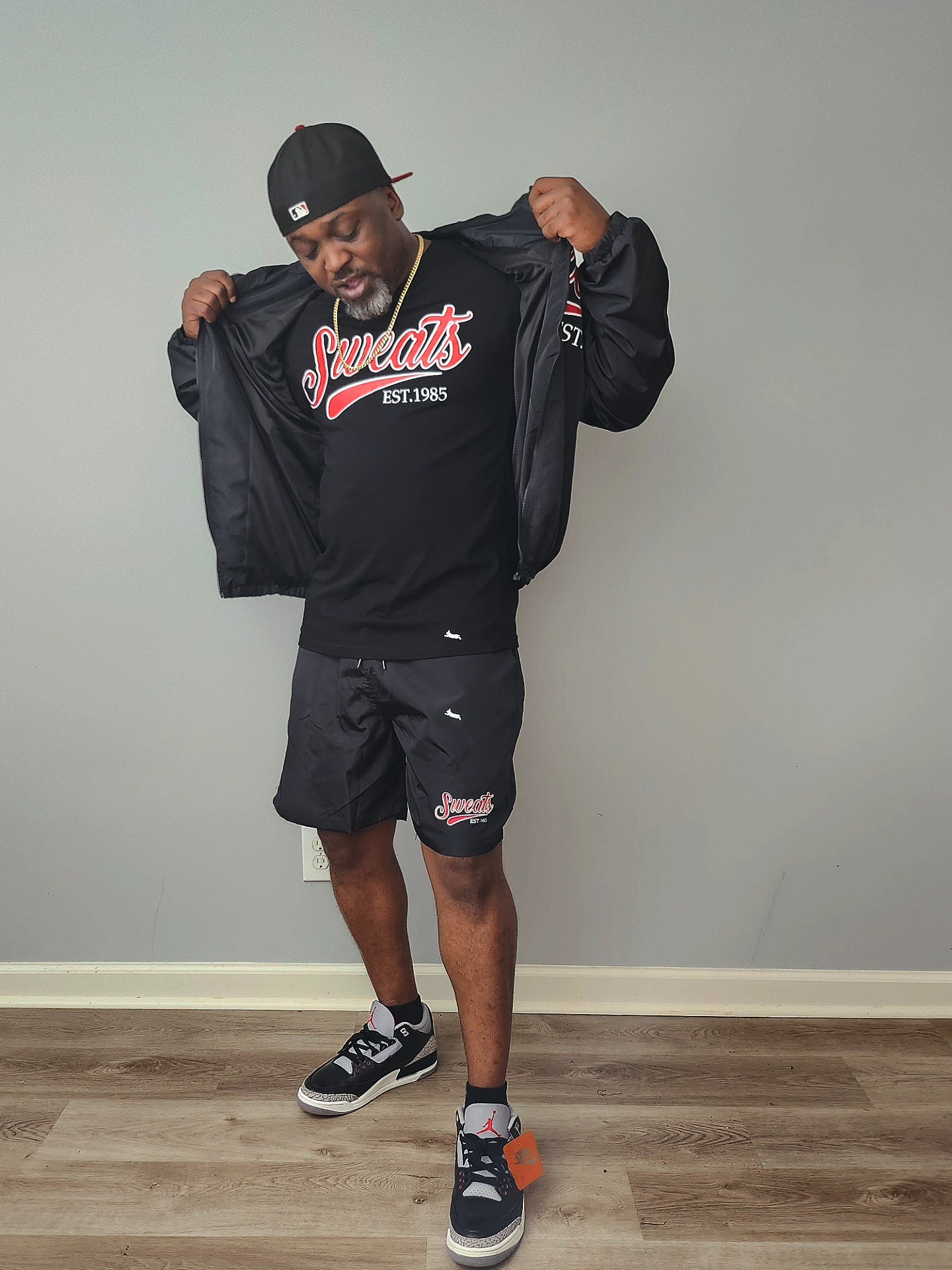 Sweats Clothing Company Black Red Signature Set - Entrepreneur lifestyle streetwear sweatsuit