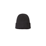 Black Sweats Sustainable Cable Knit Cuffed Beanie