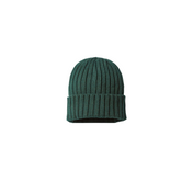 Forest Green Sweats Sustainable Cable Knit Cuffed Beanie
