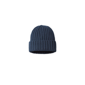 Navy Blue Sweats Sustainable Cable Knit Cuffed Beanie