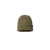 Olive Green Sweats Sustainable Cable Knit Cuffed Beanie