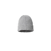 Athletic Grey Sweats Sustainable Cable Knit Cuffed Beanie | Sweats Clothing Co.