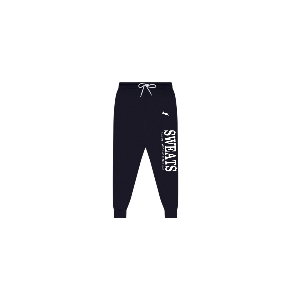 Navy Blue × White Crewneck Errand Runner Set
