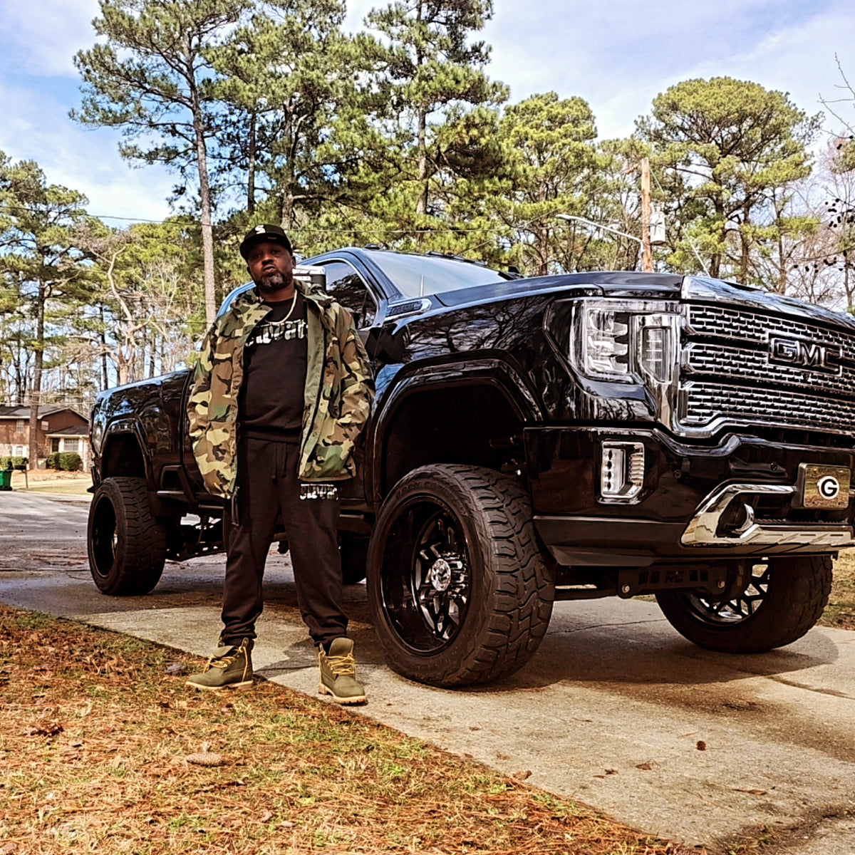 Black Sweats Original Camoflage Sweatsuit