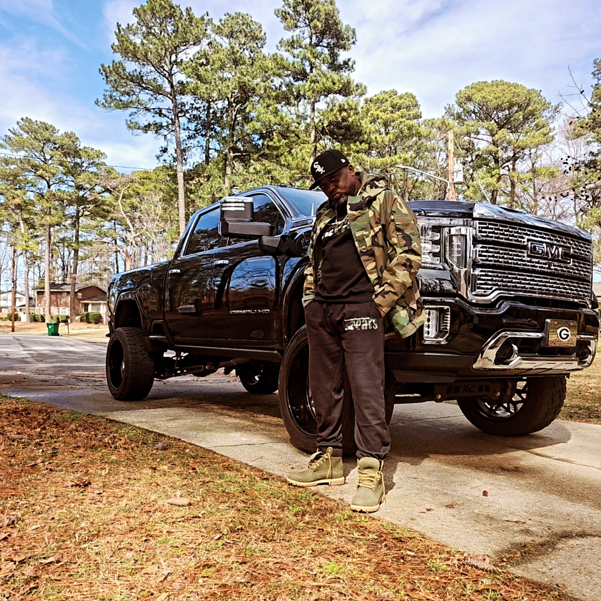 Black Sweats Original Camoflage Sweatsuit