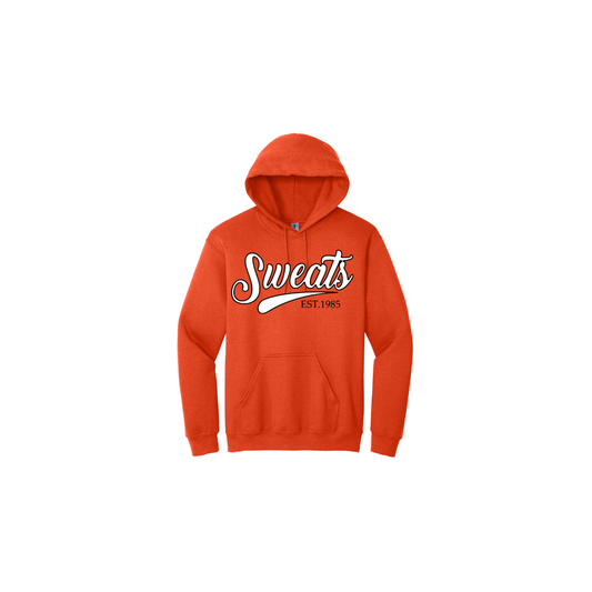 “Orange × Black × White Sweats Signature Hoodie front view – Success Wasn’t Easy As They Said”