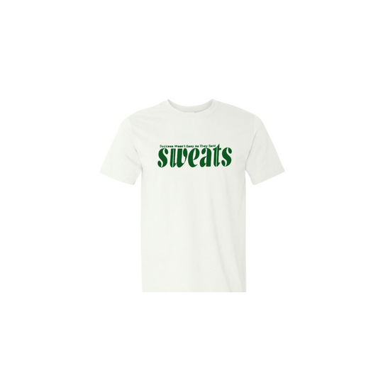 White & Green Sweats Original T-Shirt | Sweats Clothing Co.