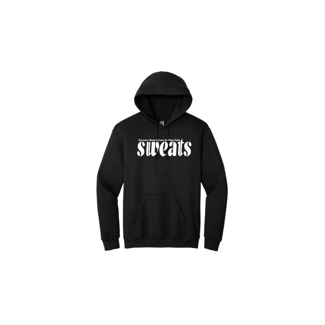 black sweats original hoodie with white logo