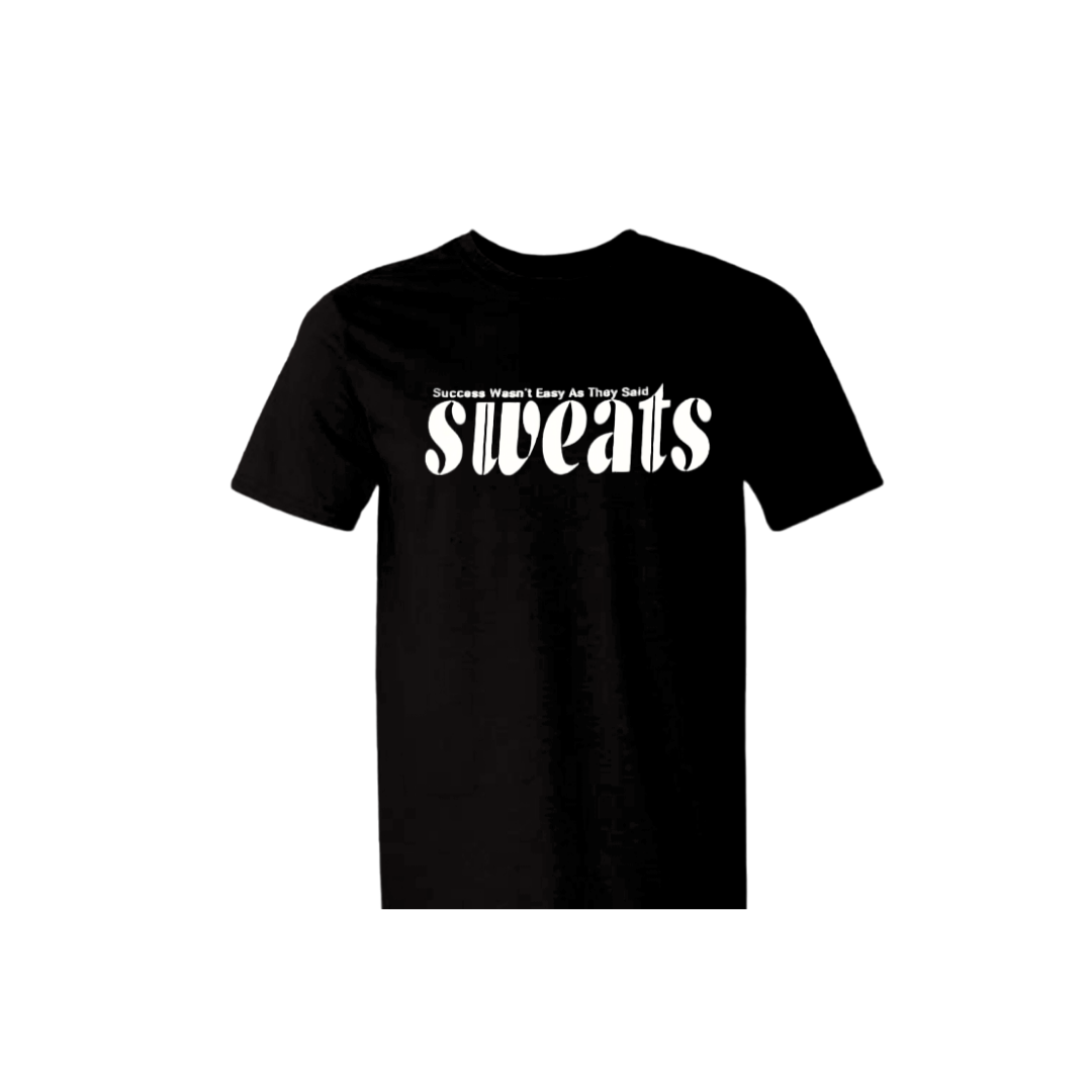 black sweats original t-shirt with white logo