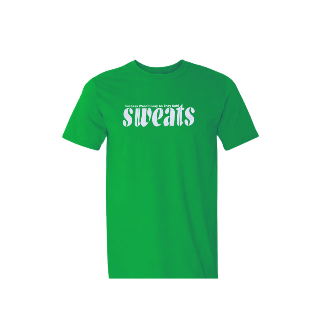 green sweats original t-shirt with white logo