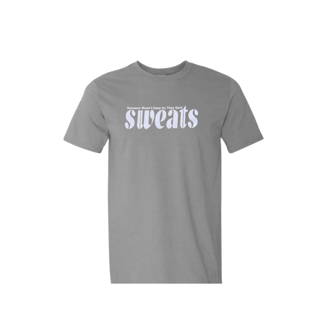 grey sweats original t-shirt with white logo
