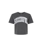 grey successful crop t-shirt