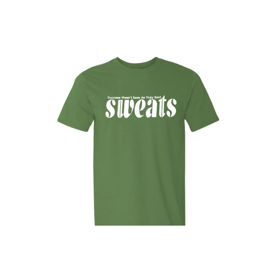 olive drab green sweats original t-shirt with white logo