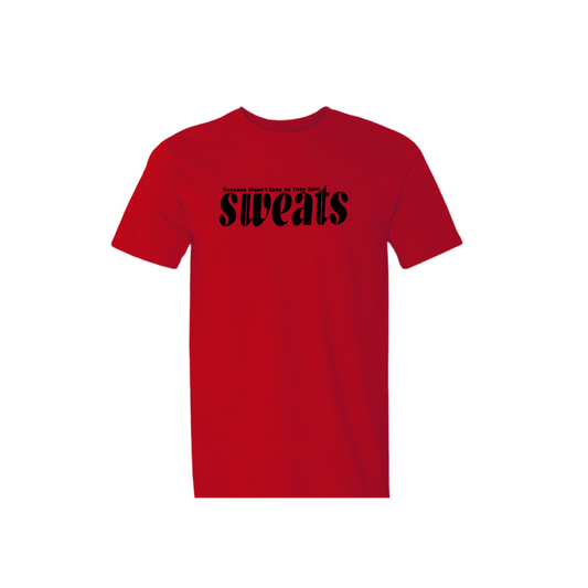 red sweats original t-shirt with black logo
