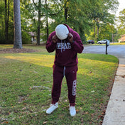 Maroon Errand Runner Pullover Set