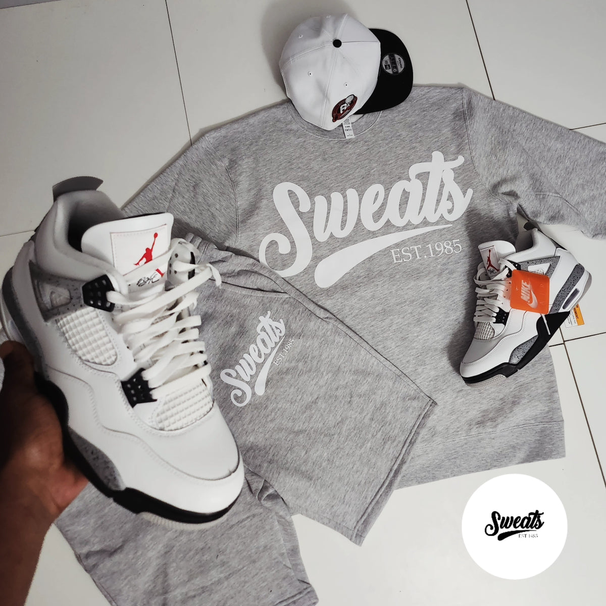 Athletic Grey Sweats Signature Sweatsuit | Sweats Clothing Co.
