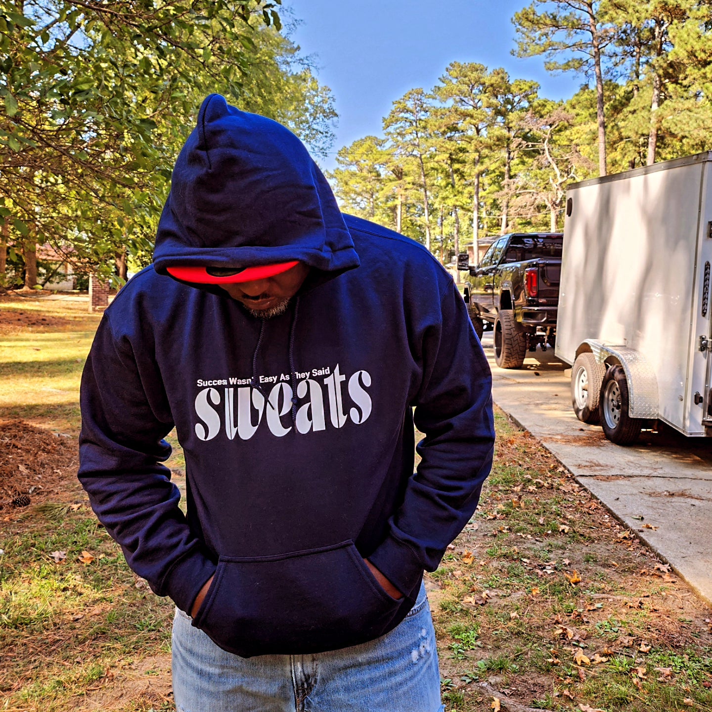 Navy Blue Sweats Original Hoodie