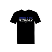 Black × Off-White × LA Blue × White Errand Runner T-shirt | Sweats Clothing Co.