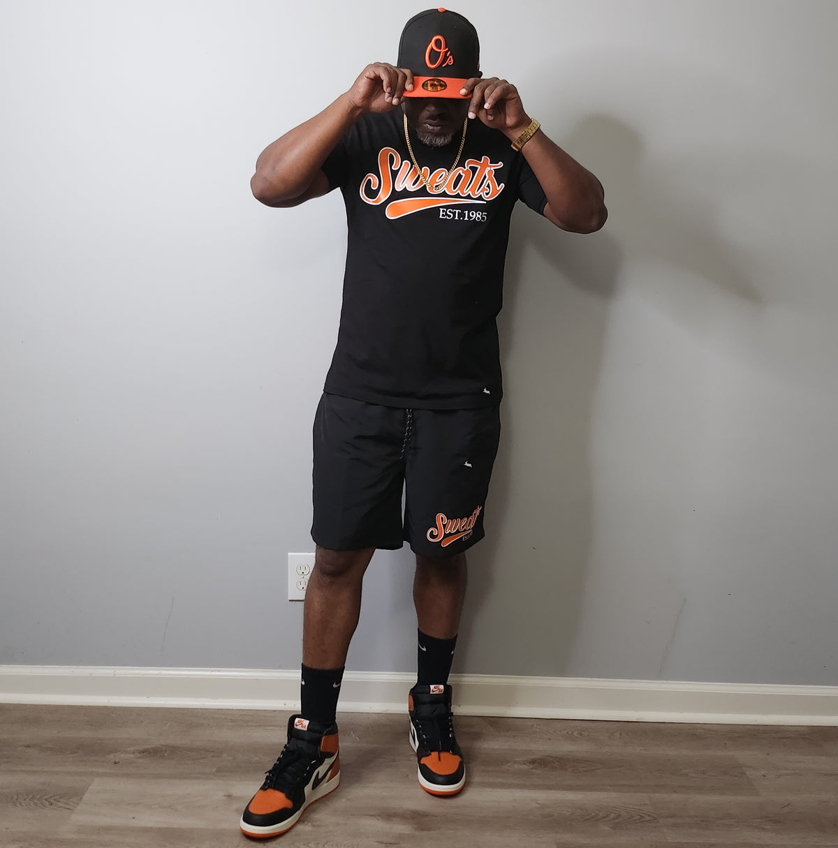 Black × Orange Sweats Signature T-Shirt
