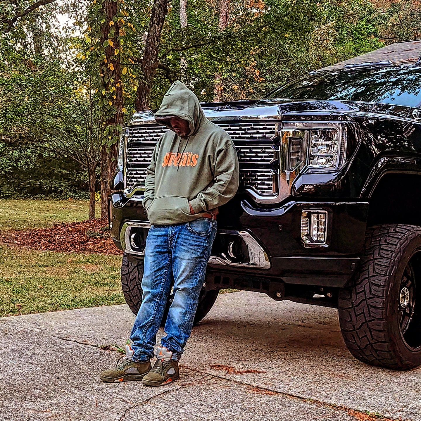 Military Green × Texas Orange Sweats Original Hoodie