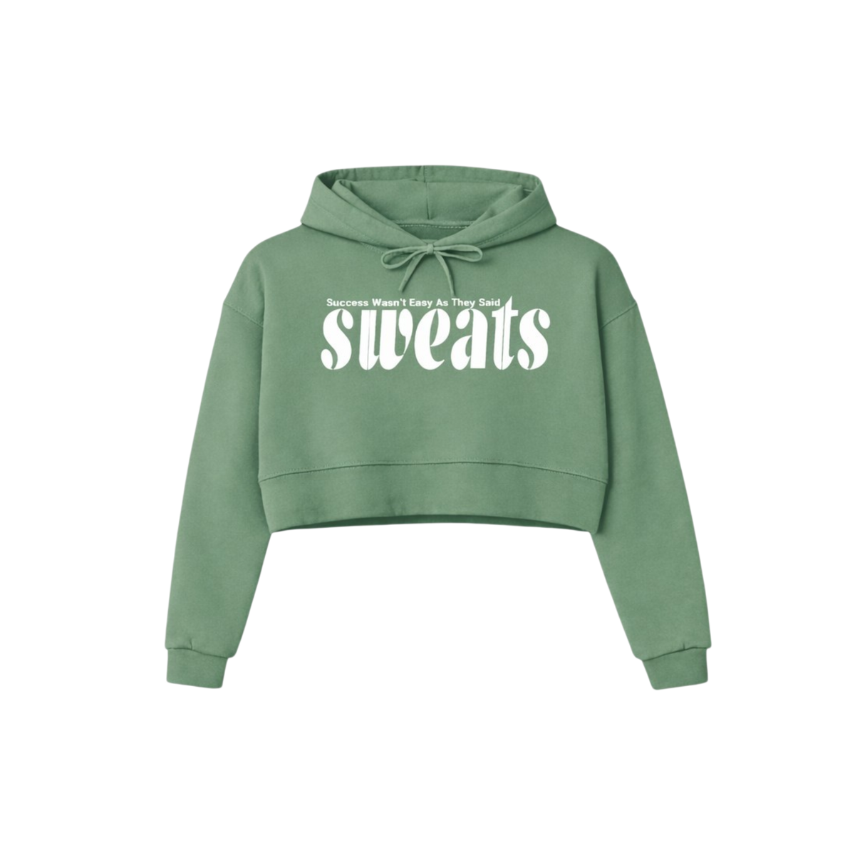 The Original Cropped Hoodie - Military Green