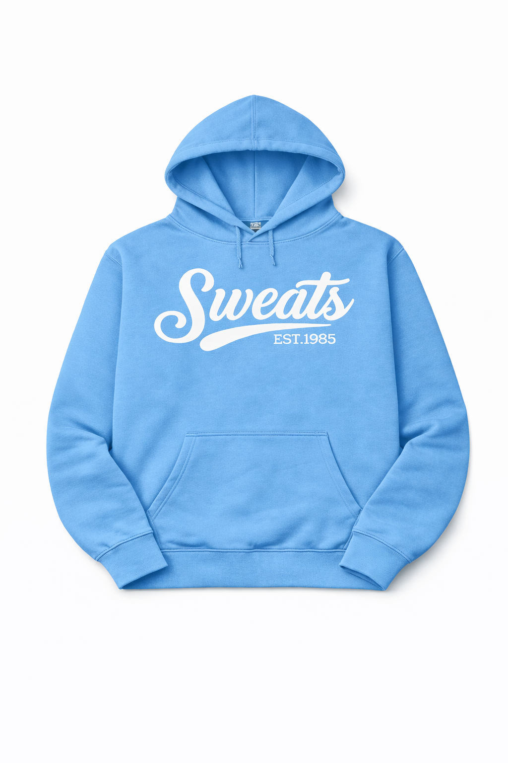 Carolina Blue × White Sweats Signature Hoodie | Sweats Clothing Co.