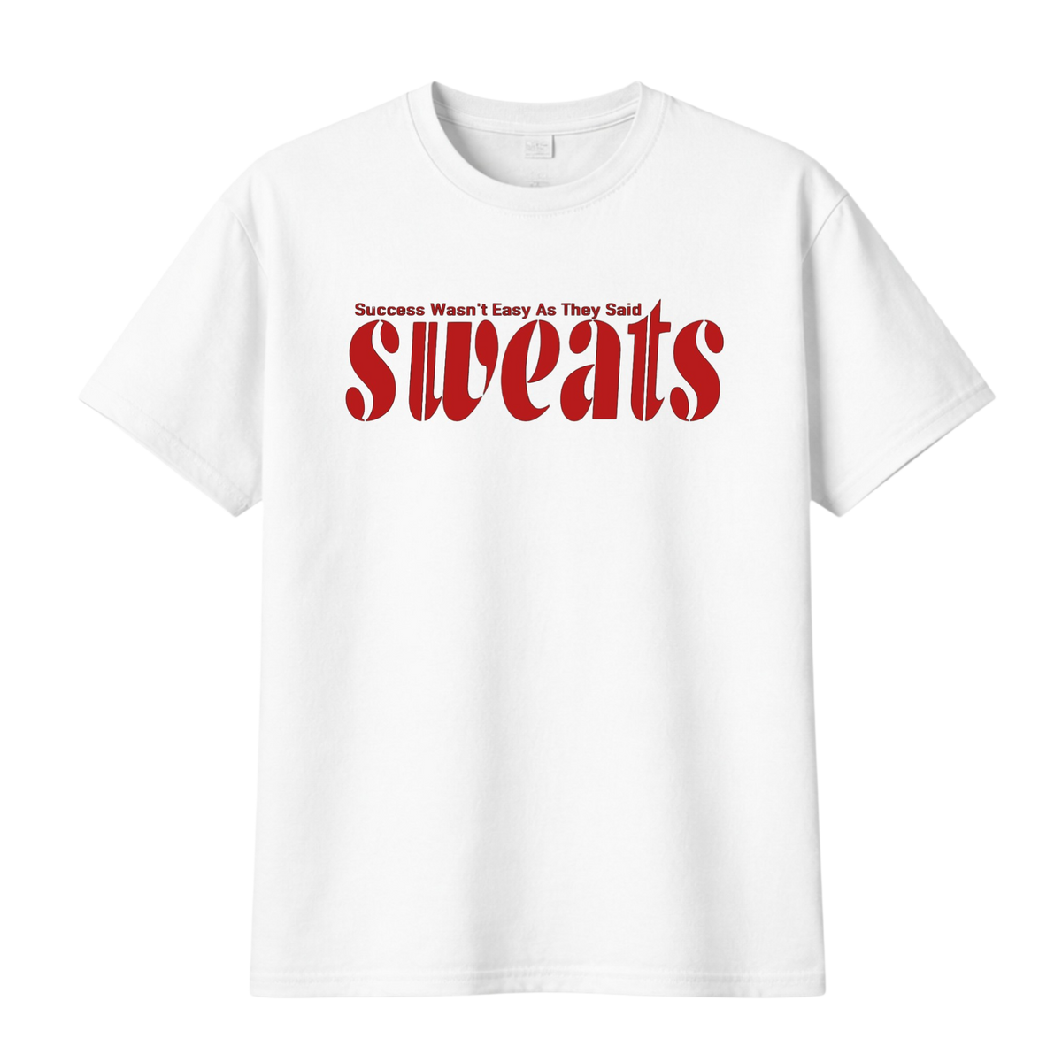 Original SWEATS Tee - White/Red