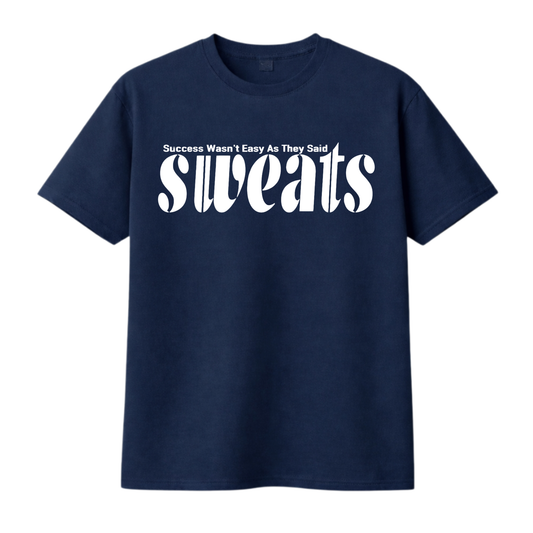 Sweats Original Tee | Blue × White