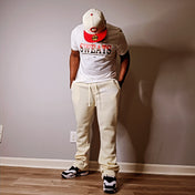 White × Red × Black Errand Runner T-shirt | Sweats Clothing Co.