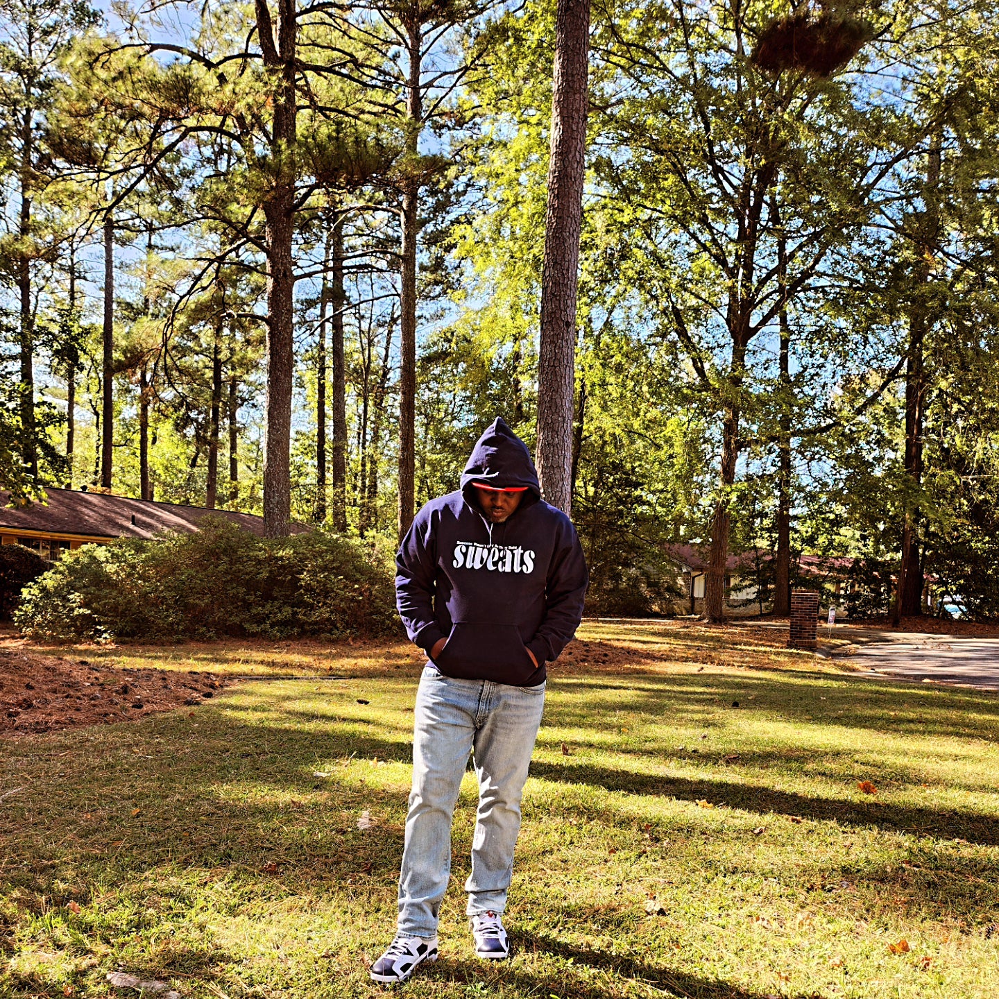 Navy Blue Sweats Original Hoodie