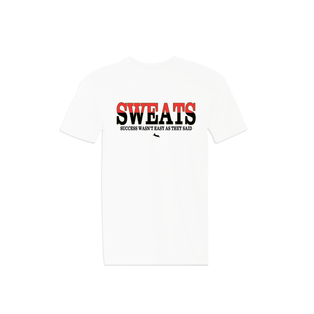 White × Red × Black Errand Runner T-shirt | Sweats Clothing Co.