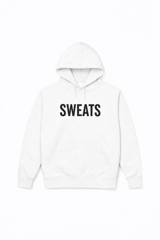 White × Black Sweats Trademark Hoodie | Sweats Clothing Co.
