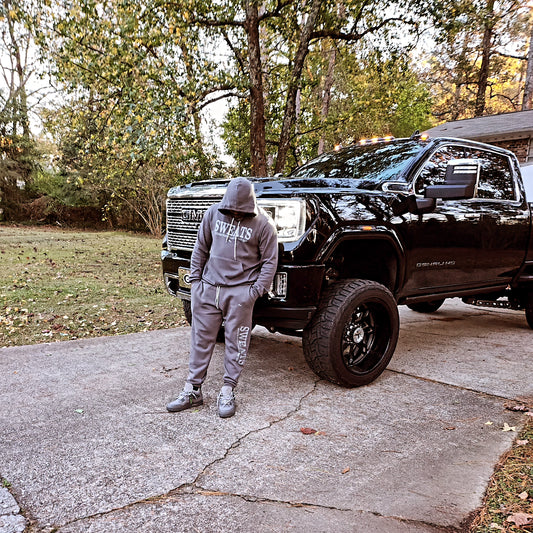 Charcoal × Ash Grey Errand Runner Pullover Set