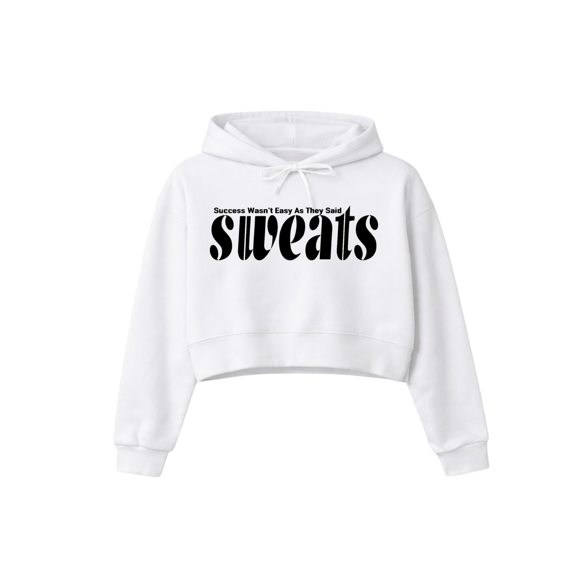 Original SWEATS Cropped Hoodie - White