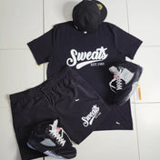 Black Sweats Signature Swim Trunks