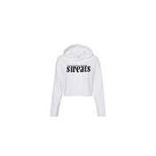 White Sweats Original Cropped Fleece Hoodie | Sweats Clothing Co.