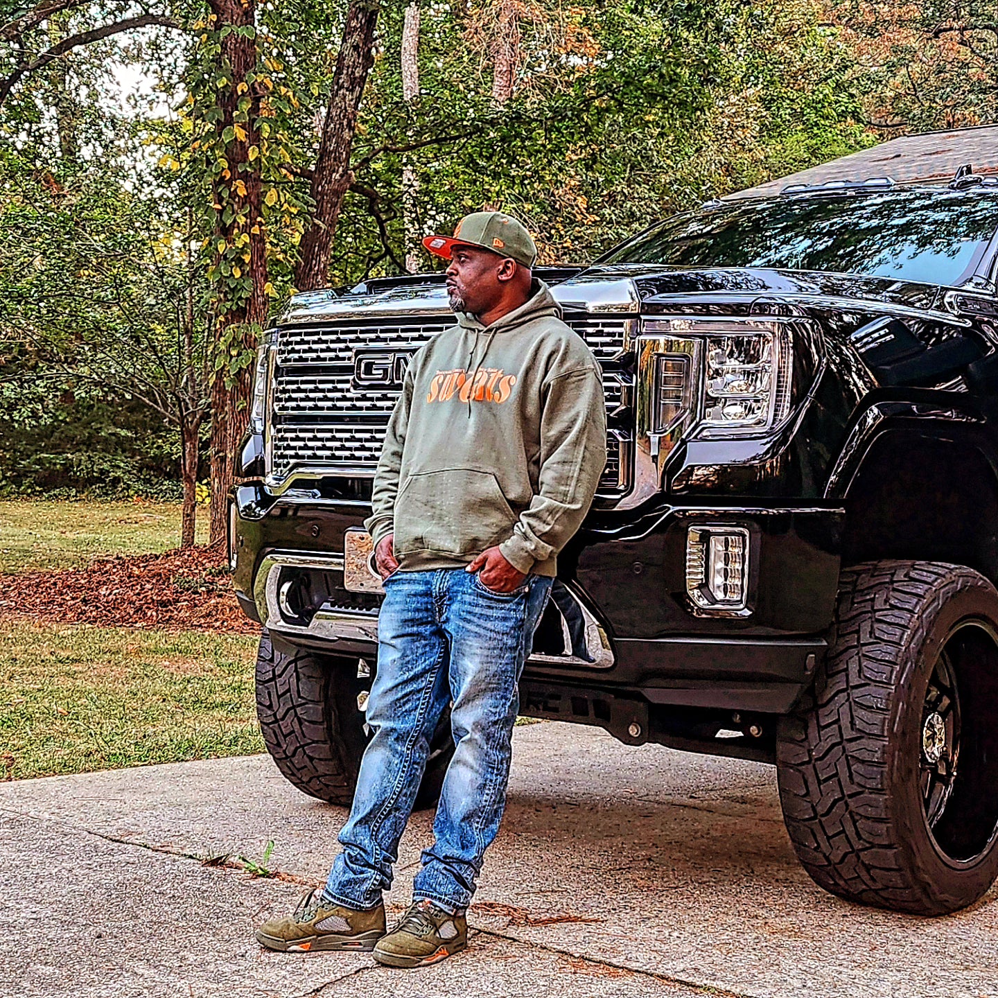 Military Green × Texas Orange Sweats Original Hoodie