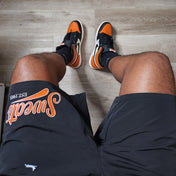Black × Orange Sweats Signature Shorts