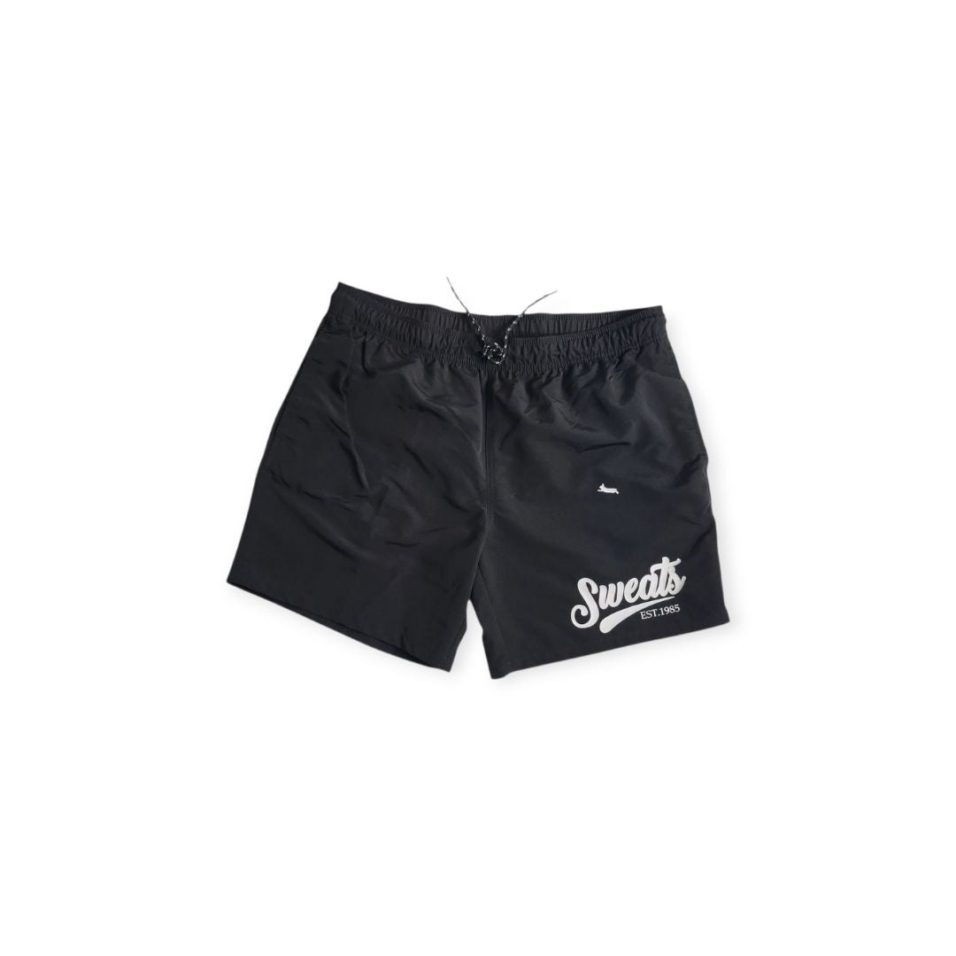 Black Sweats Signature Swim Trunks