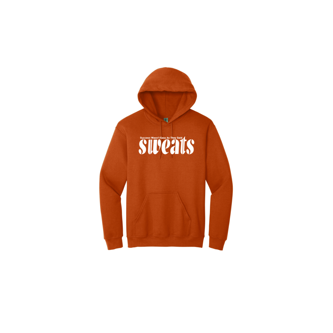 texas orange sweats original hoodie with white logo 