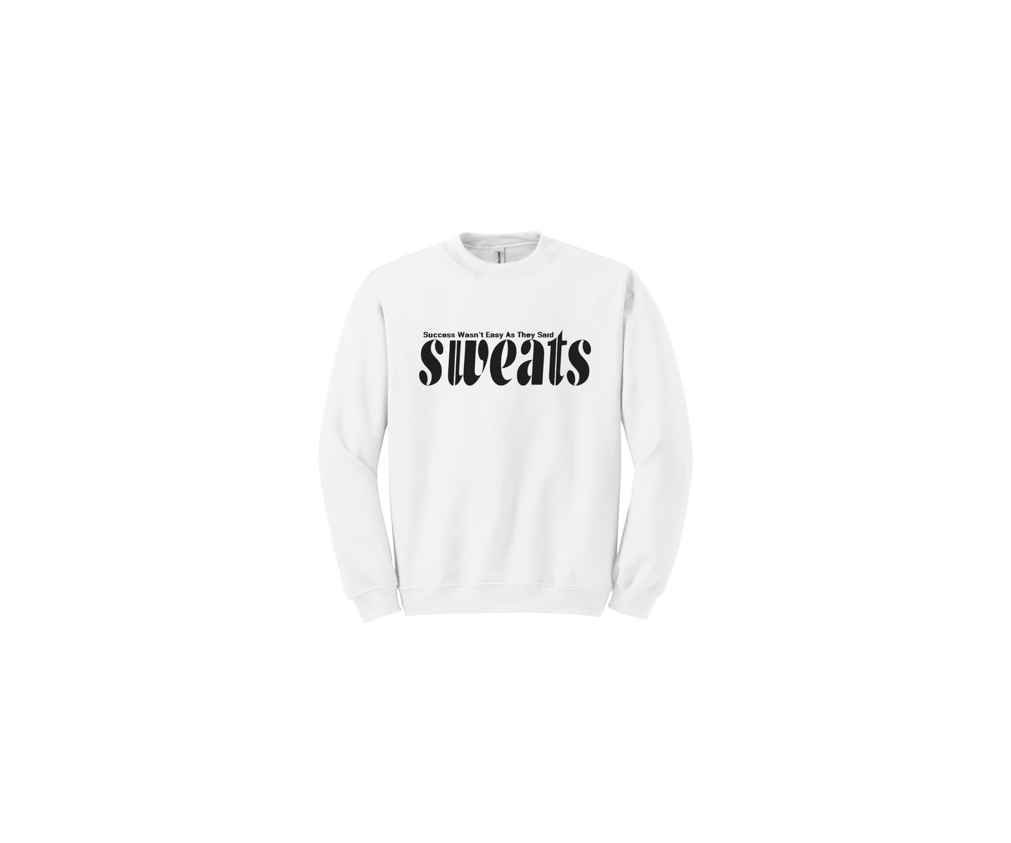 white sweats original sweatshirt with black logo